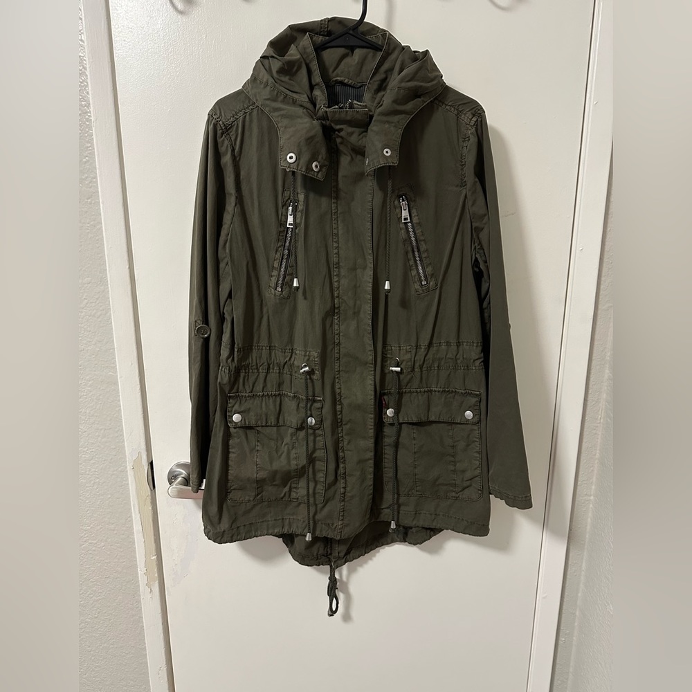 Levi's Women's Cotton Hooded Anorak Jacket- Size Large